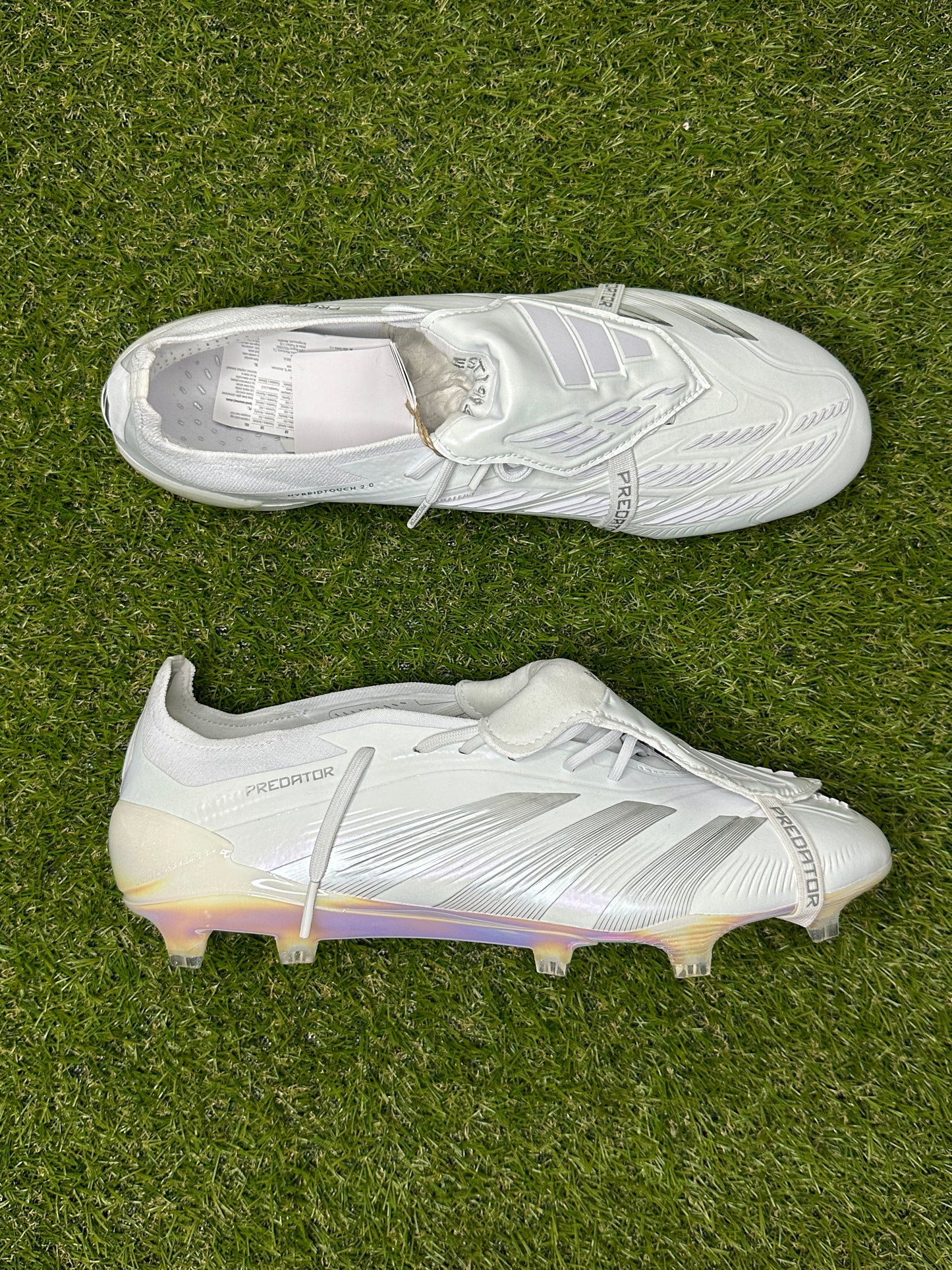 Adidas Predator Elite Fold-over Tongue FG Pearlized - Hvid/Sølv